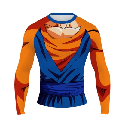 Vegito Men Long Sleeve Compression Shirt