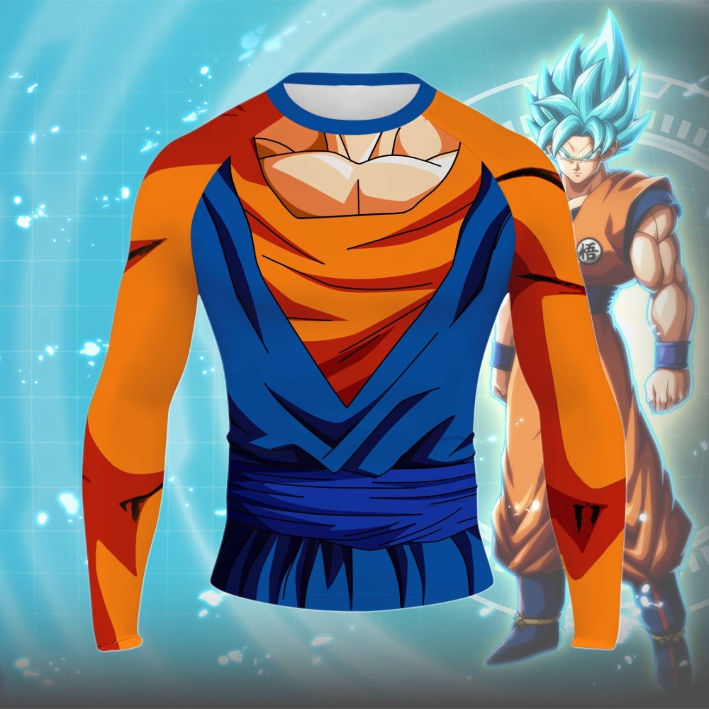 Vegito Men Long Sleeve Compression Shirt