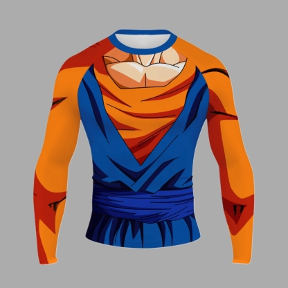 Vegito Men Long Sleeve Compression Shirt