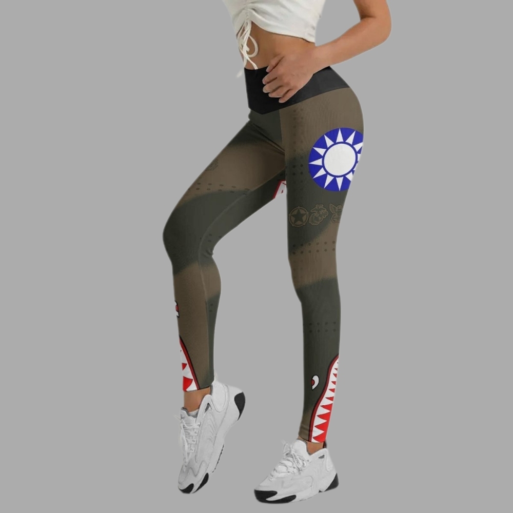 Veteran Airforce Flying Tiger Women Compression Legging