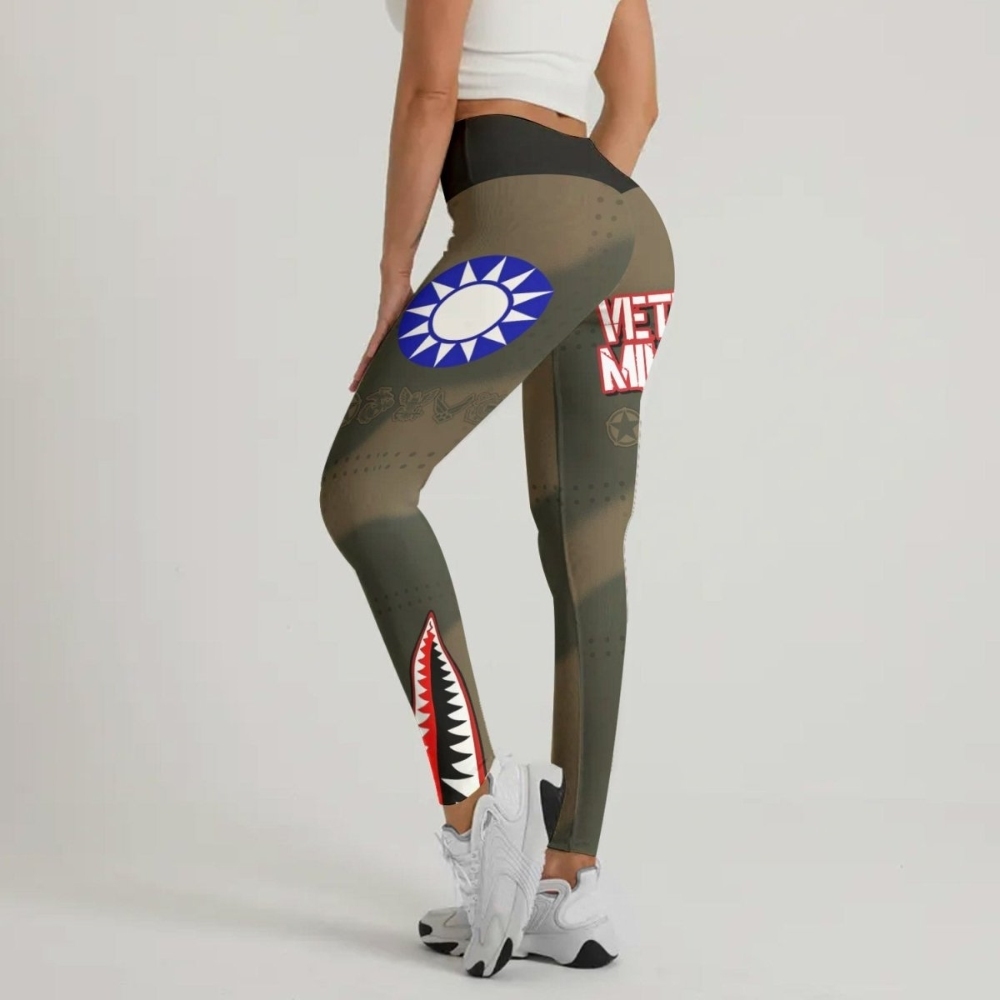 Veteran Airforce Flying Tiger Women Compression Legging