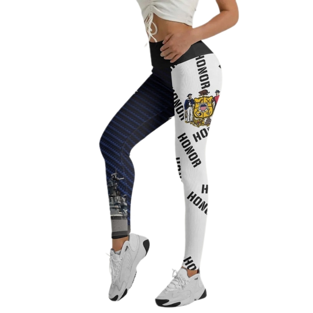 Veteran Military Honor Women Compression Legging