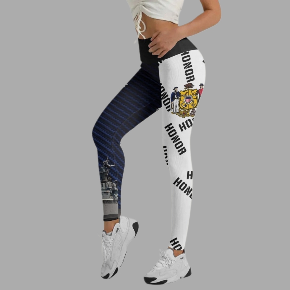 Veteran Military Honor Women Compression Legging