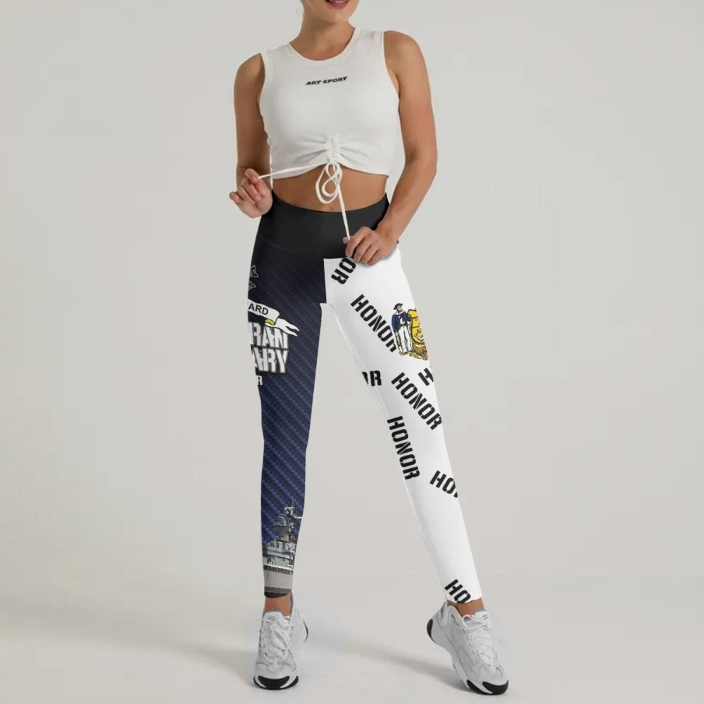 Veteran Military Honor Women Compression Legging