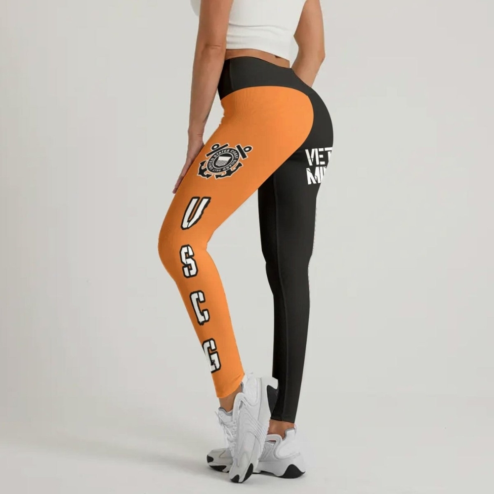 Veteran Uscg Football Women Compression Legging