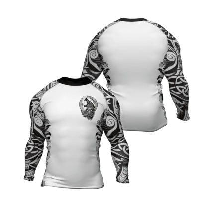 Viking Wolf Fenrir Mens Long Sleeve Compression Shirt