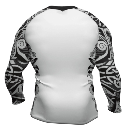 Viking Wolf Fenrir Mens Long Sleeve Compression Shirt