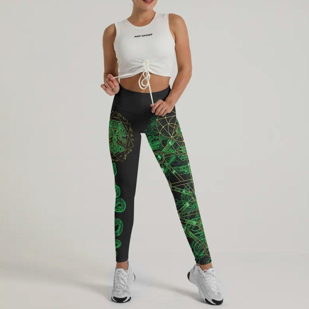 Viking World Tree Women Compression Legging