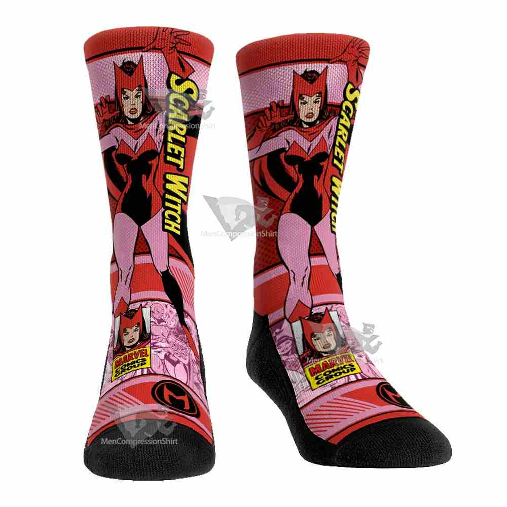 Vintage Sideplot Scarlet Witch Men Tight Socks