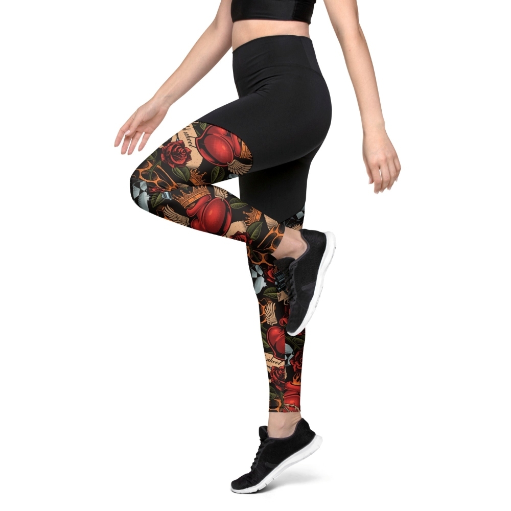 Vintage Tattoos Women Compression Legging