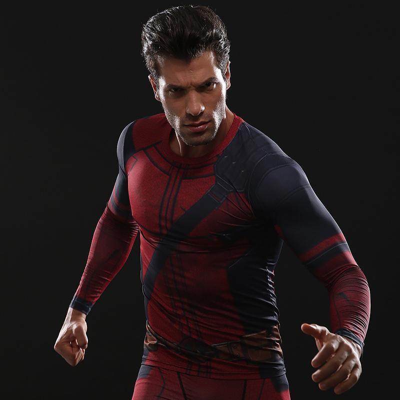 Wade Wilson 2 Long Sleeve Compression Shirt For Men