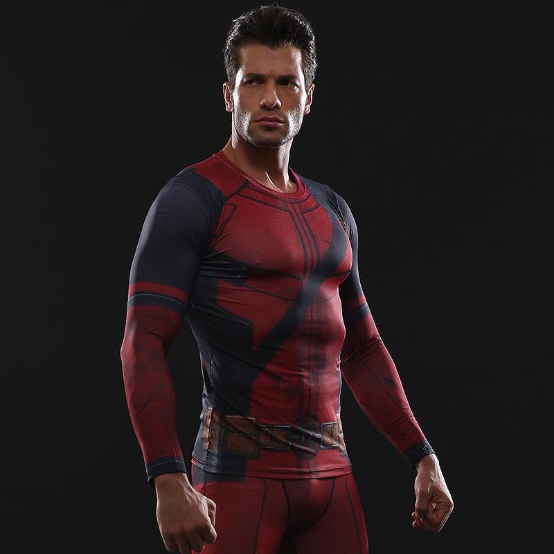 Wade Wilson 2 Long Sleeve Compression Shirt For Men