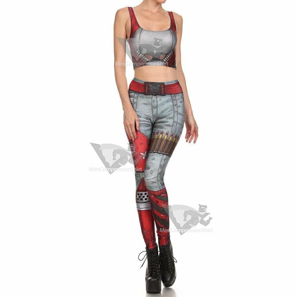 Wade Wilson Gym Compression Leggingspants For Women