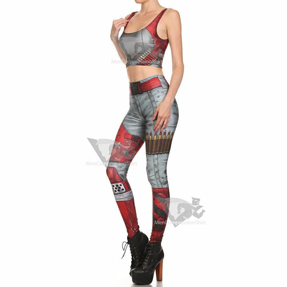 Wade Wilson Gym Compression Leggingspants For Women