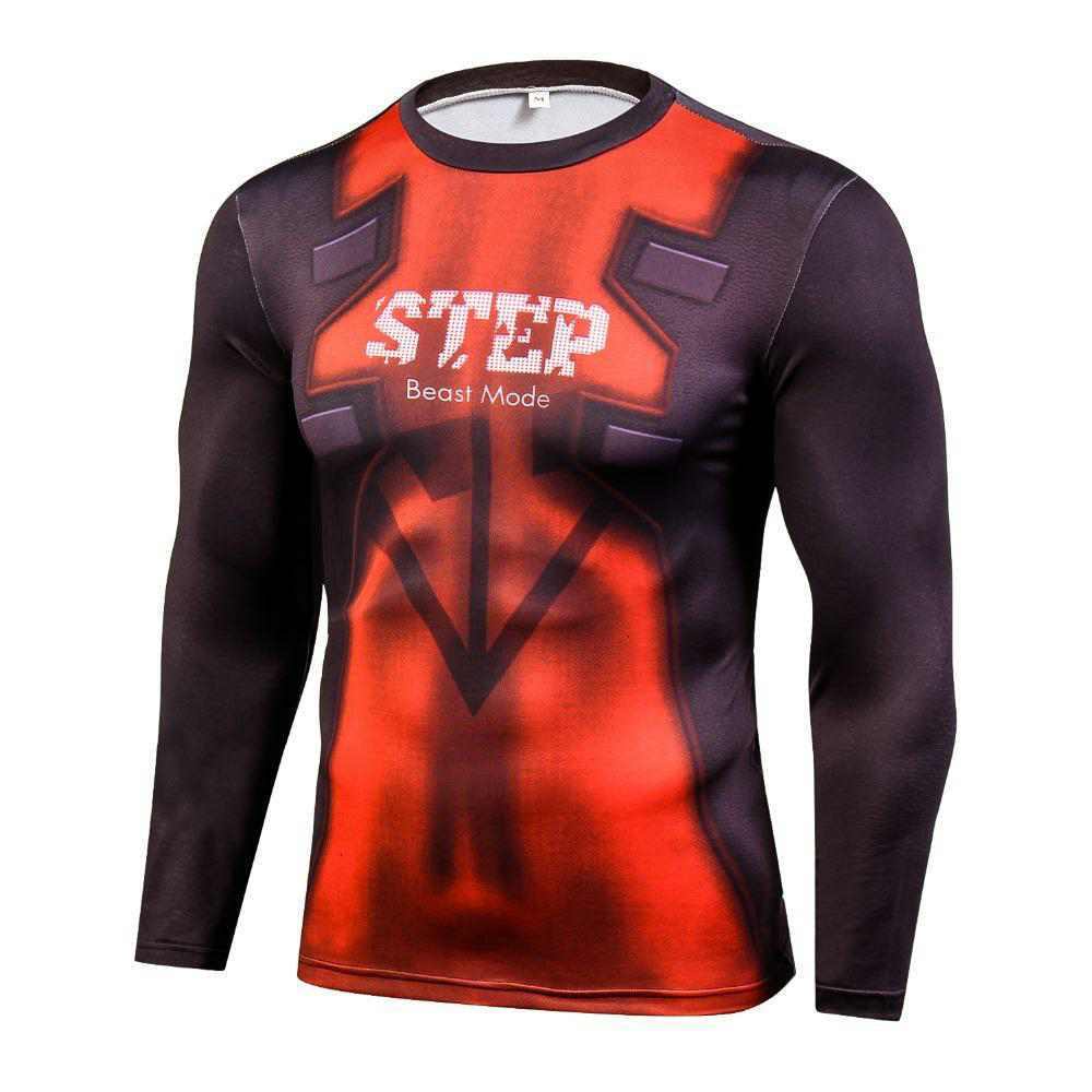 Wade Wilson Long Sleeve Compression Shirt For Men