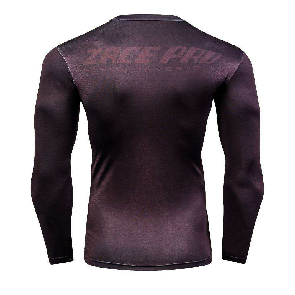 Wade Wilson Long Sleeve Compression Shirt For Men