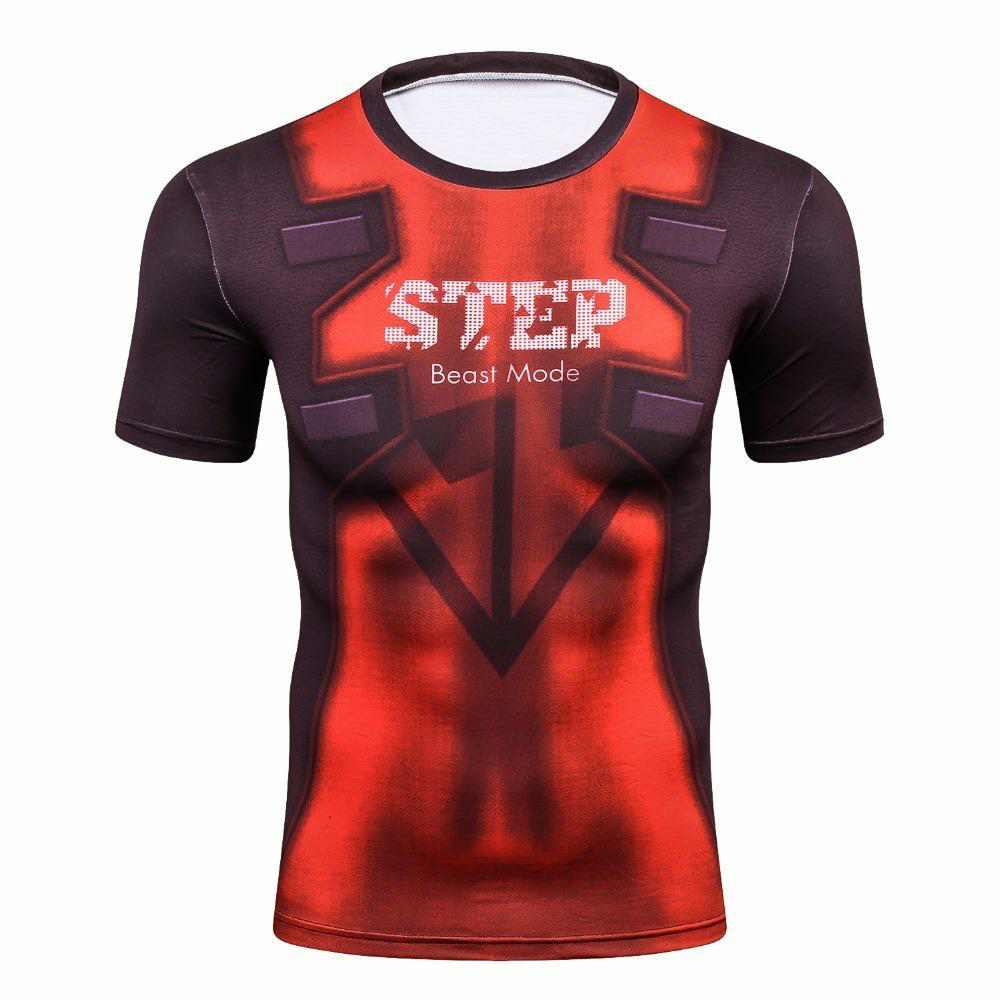 Wade Wilson Short Sleeves Compression Shirt For Men