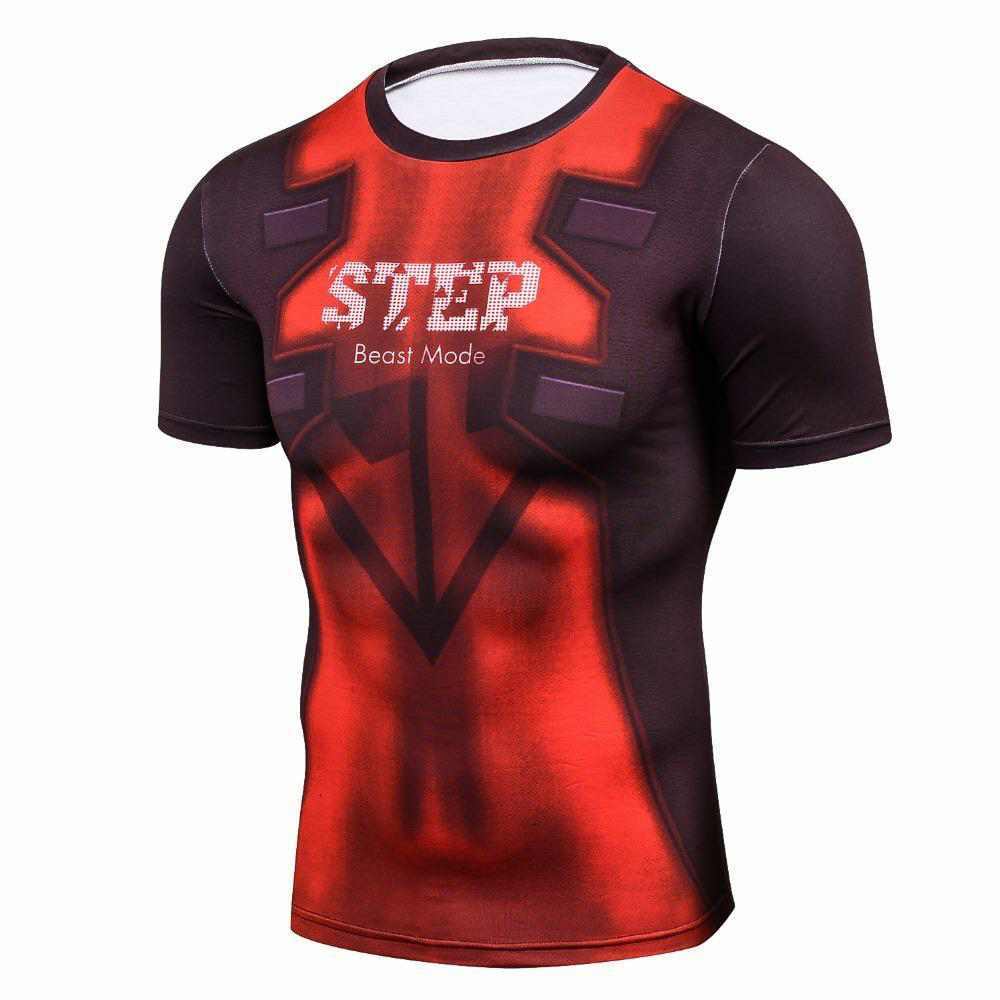Wade Wilson Short Sleeves Compression Shirt For Men