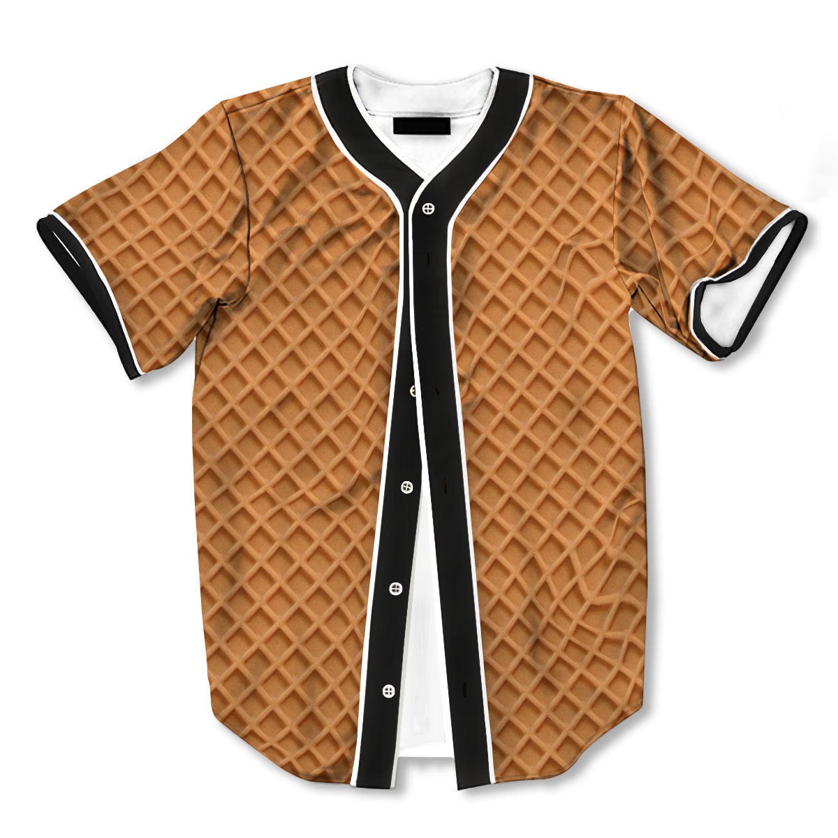 Waffles 3d Print Full Size Baseball Jerseys