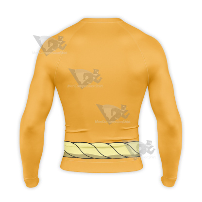 Wakfu Yugo Yellow Cosplay Long Sleeve Compression Shirt