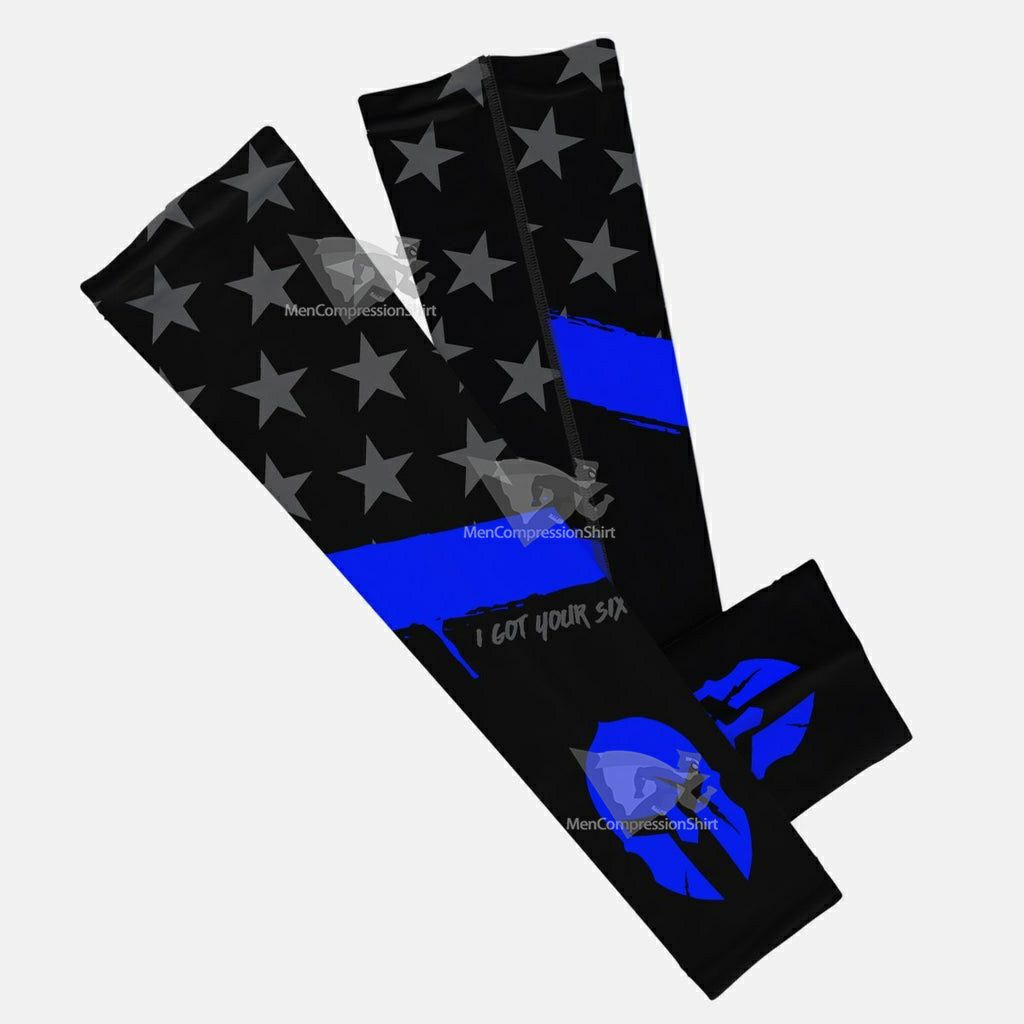 Warrior Thin Blue Line Kids Arm Sleeve