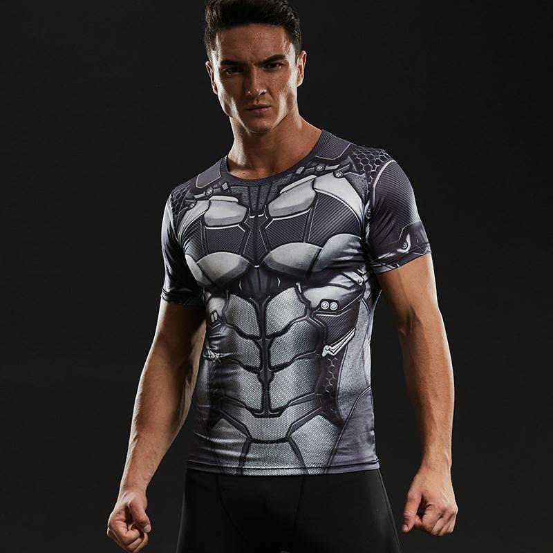 Wayne Short Sleeve Man Compression Shirt For Men