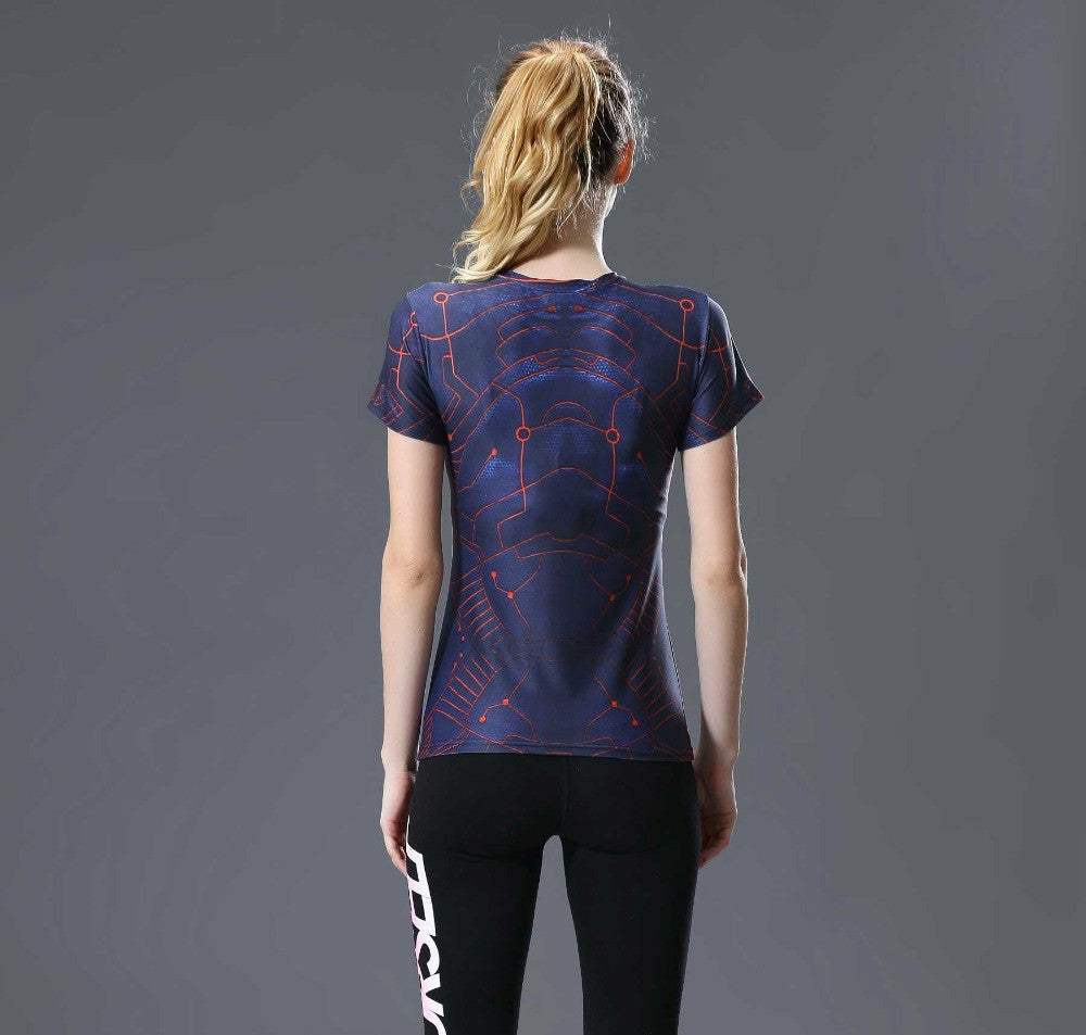 Wayne Women Gym Compression Shirts