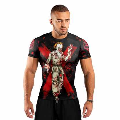 We All Go A Little Crazy Sometimes Mens Short Sleeve Rash Guard