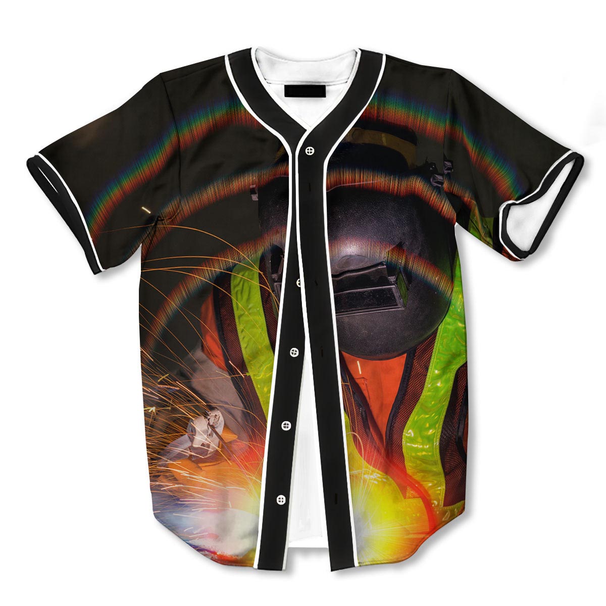 Welder Industrial 3d Print Full Size Baseball Jerseys