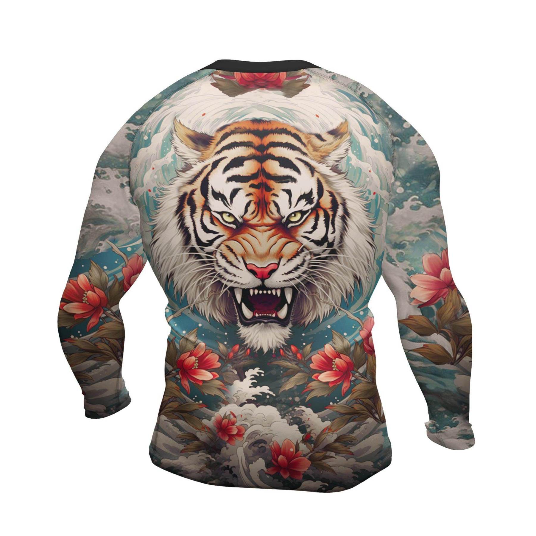 Wild Freedom Tiger Mens Long Sleeve Compression Shirt