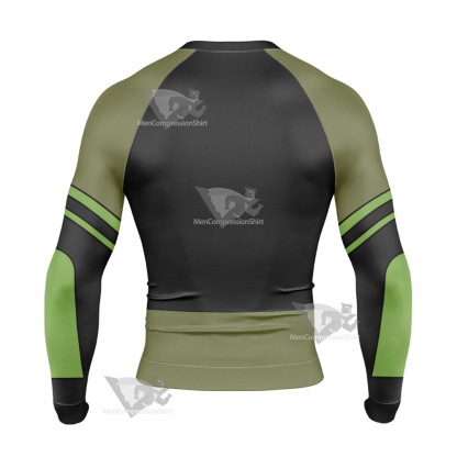 Wild Kratts Chris Green Cosplay Long Sleeve Compression Shirt