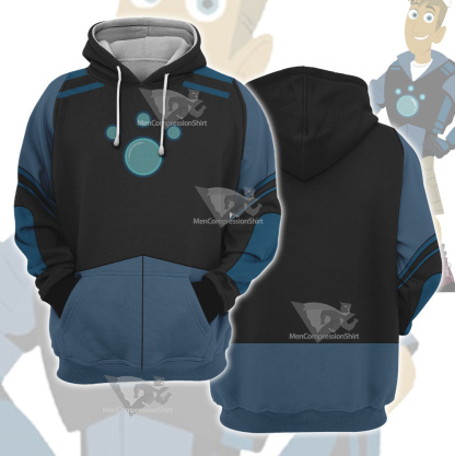 Wild Kratts Martin Blue Cosplay Hoodie