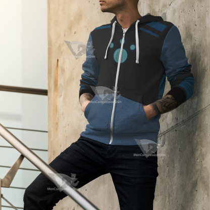 Wild Kratts Martin Blue Cosplay Zip Up Hoodie
