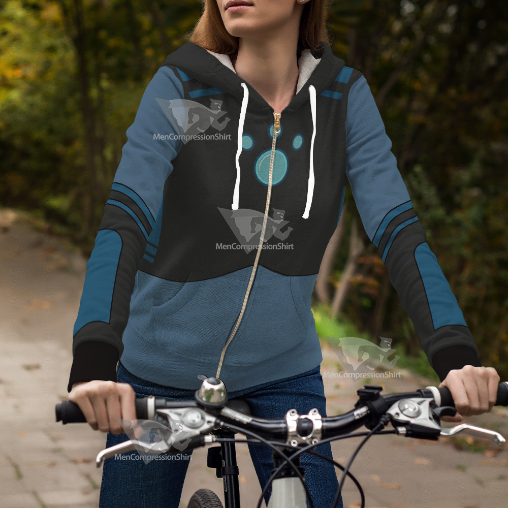 Wild Kratts Martin Blue Cosplay Zip Up Hoodie
