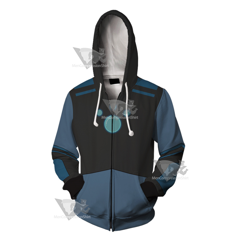 Wild Kratts Martin Blue Cosplay Zip Up Hoodie