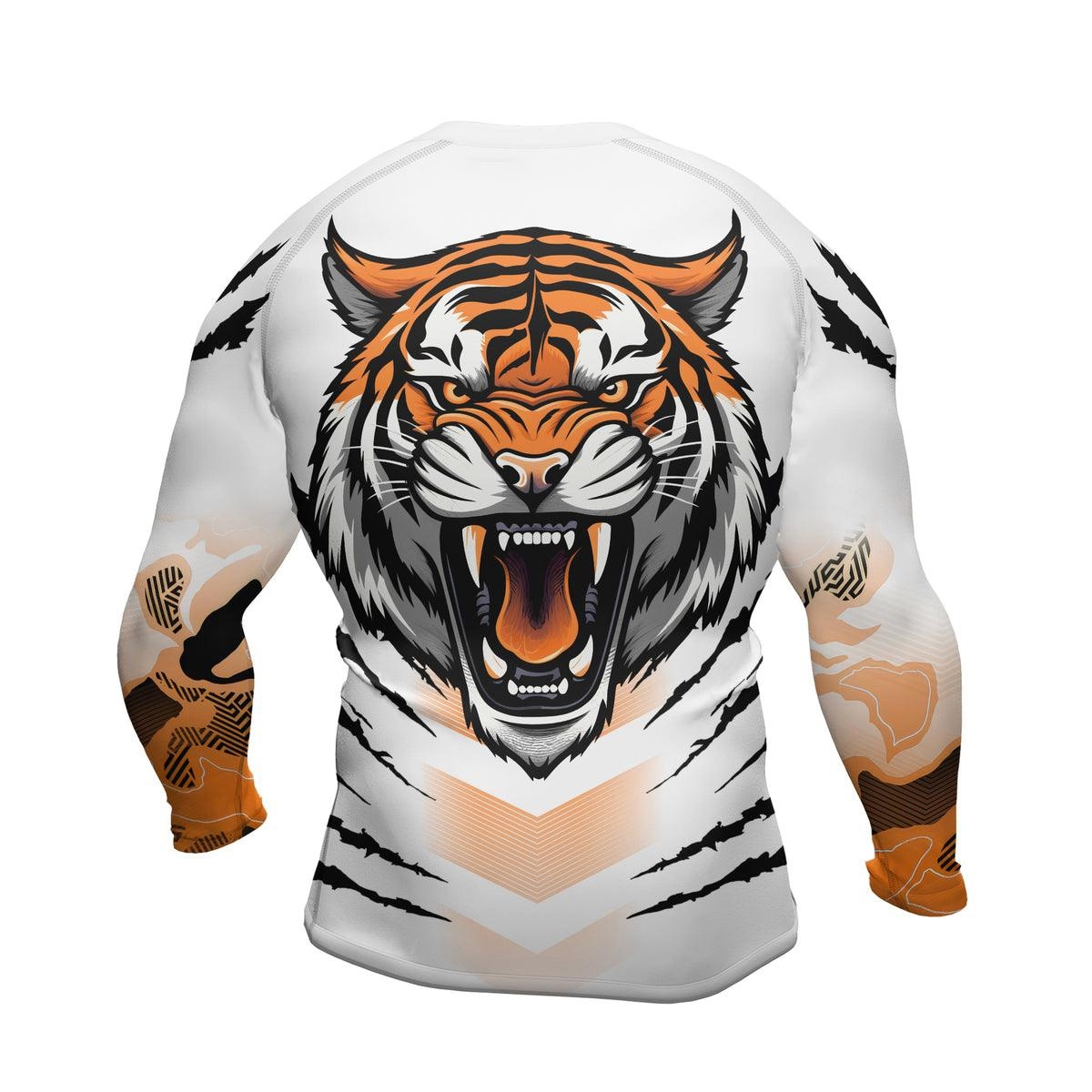 Wild Tiger Mens Long Sleeve Compression Shirt