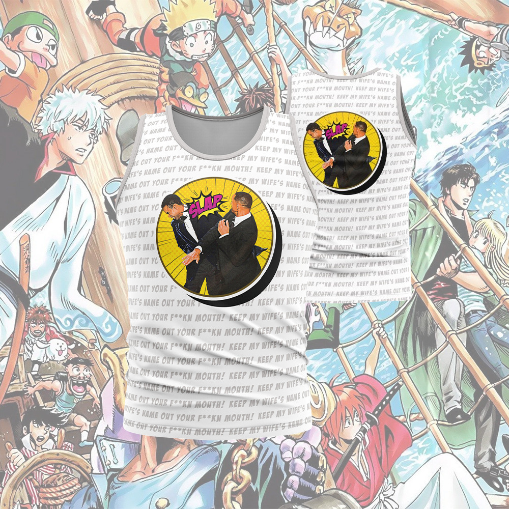 Will Smith Slaps Chris Rock Meme Sleeveless Compression Shirt
