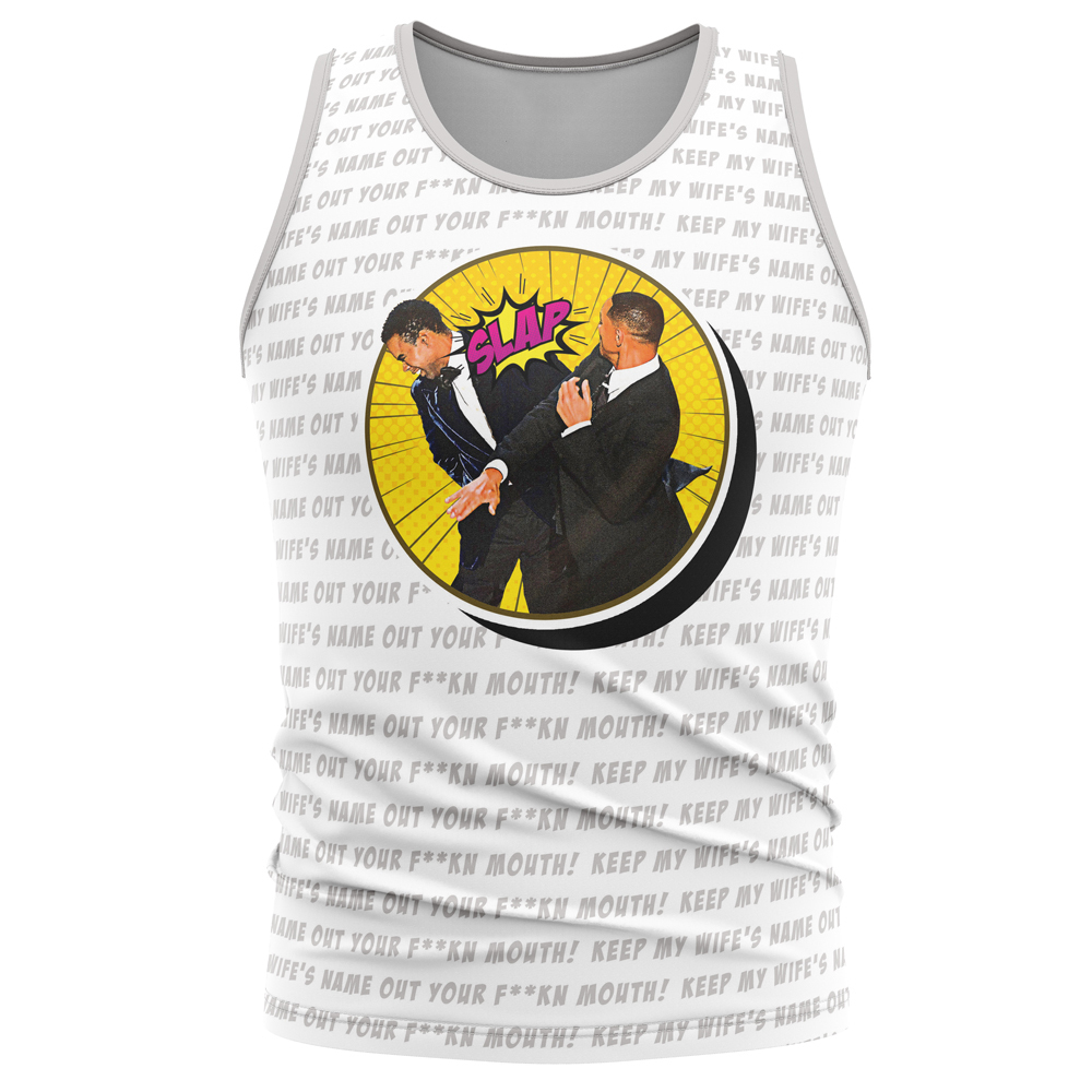 Will Smith Slaps Chris Rock Meme Sleeveless Compression Shirt