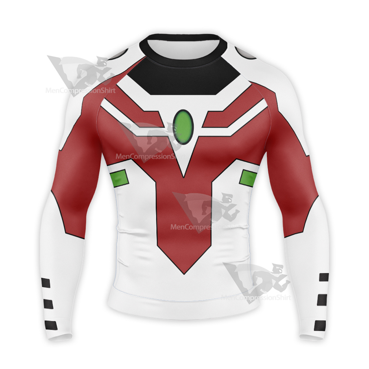 Wind Dragon White Long Sleeve Compression Shirt