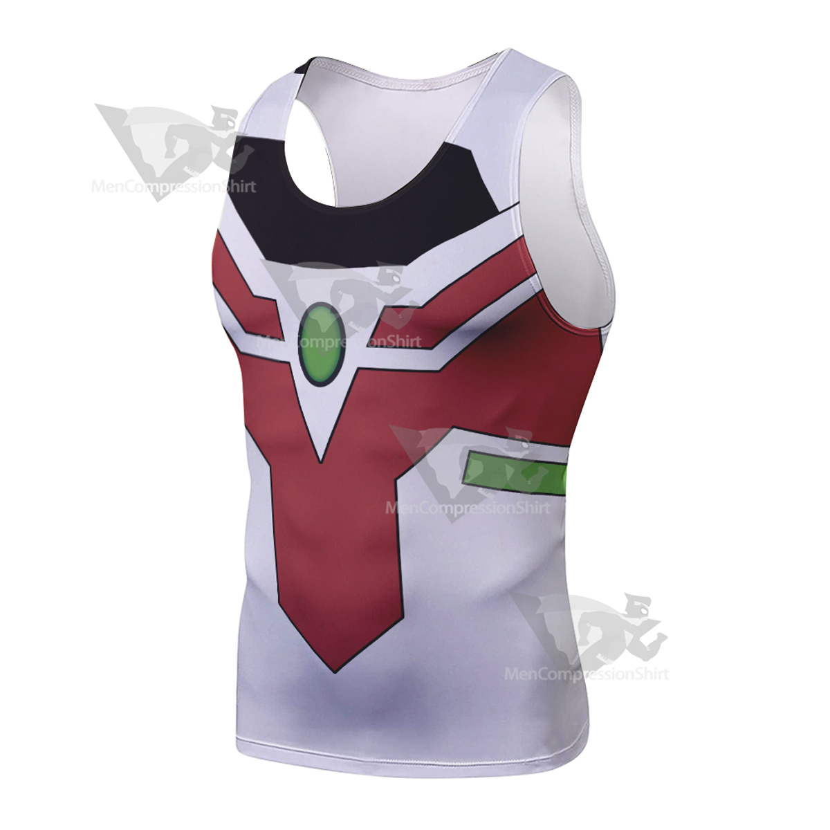Wind Dragon White Sleeveless Compression Shirt