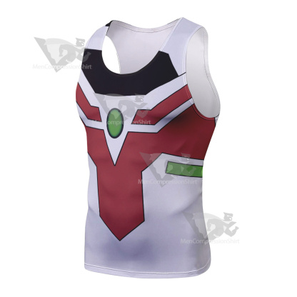 Wind Dragon White Sleeveless Compression Shirt