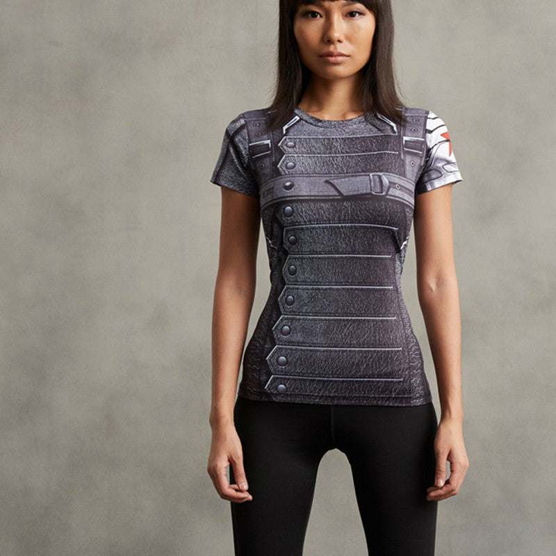 Winter Soldier Compression Shirt For Women