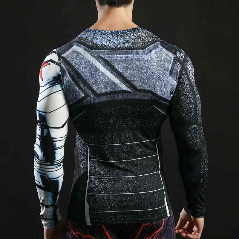 Winter Soldier Long Sleeve Compression Shirt For Men