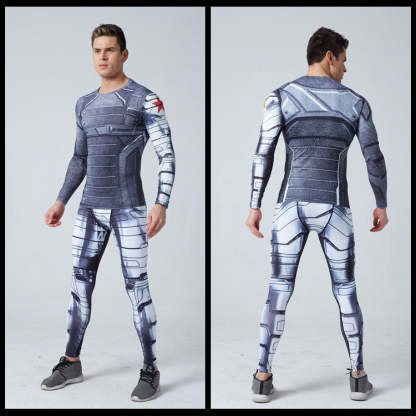 Winter Soldier Man Compression Leggingspants