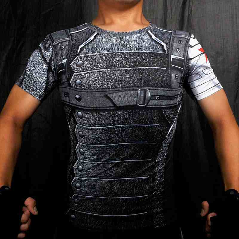Winter Soldier Short Sleeve Compression Shirt For Men