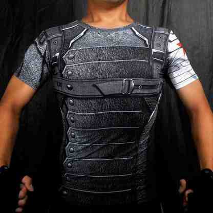 Winter Soldier Short Sleeve Compression Shirt For Men