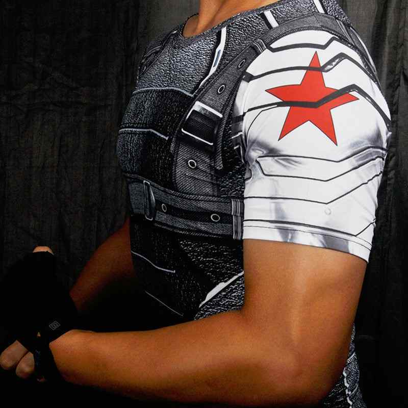 Winter Soldier Short Sleeve Compression Shirt For Men