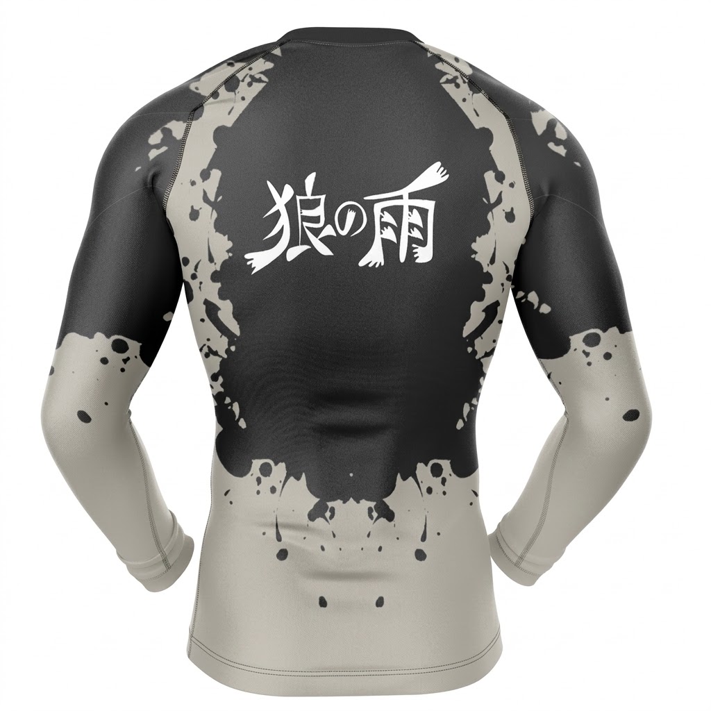 Wolfs Rain Red Blue Long Sleeve Compression Shirt