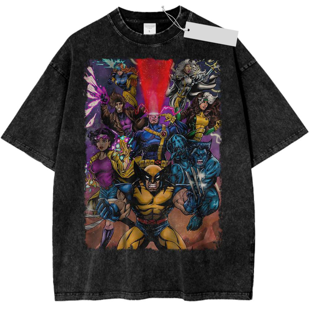 Wolverine Gambit Storm X-Men Shirt Heroic Heroic Anime Vintage T-Shirt