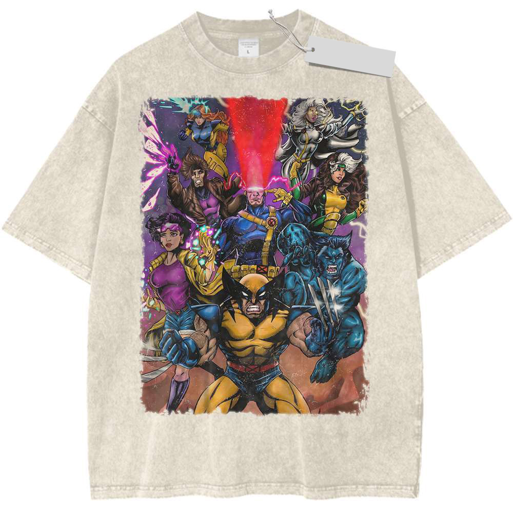 Wolverine Gambit Storm X-Men Shirt Heroic Heroic Anime Vintage T-Shirt